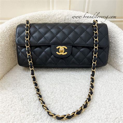 chanel caviar east/west flap shoulder bag|CHANEL Pre.